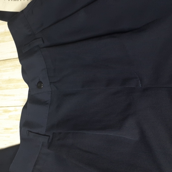 🇺🇸Samantha Navy Blue Pleated Front Trouser Style 1475-MV39 Size 12 Petite - Picture 14 of 16